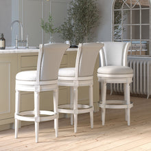 Load image into Gallery viewer, Swivel Barstool With High-Back