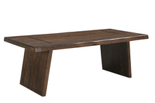 Load image into Gallery viewer, 86" Wood Live Edge Dining Table - Dark Brown