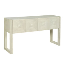 Load image into Gallery viewer, Geometric Carved Console Table With 3 Soft Close Drawers