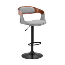 Load image into Gallery viewer, 43" Swivel Low Back Adjustable Height Bar Chair - Gray / Black