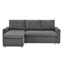 Load image into Gallery viewer, Convertible L Shaped Sleeper Sofa Bed With Reversible Chaise And Storage