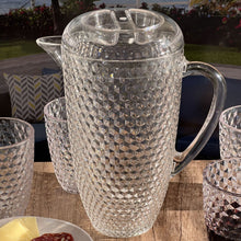 Load image into Gallery viewer, Diamond Cut Unbreakable Plastic Water Pitcher With Lid