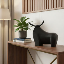 Load image into Gallery viewer, Bull Tabletop Sculpture (608727) - Black