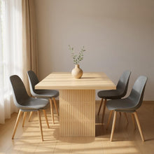 Load image into Gallery viewer, 48" Solid Wood Pedestal Base Square Dining Table - Natural