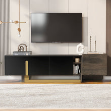 Load image into Gallery viewer, TV Stand With 1 Drawer, 2 Cabinets And Adjustable Shelves