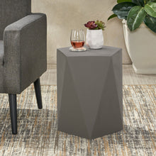 Load image into Gallery viewer, Side Table With Geometric Design