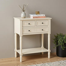 Load image into Gallery viewer, Console Table With Shelf Three Drawers - Beige