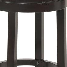 Load image into Gallery viewer, Solid Wood Swivel Backless Counter Height Bar Chair - Natural And Espresso