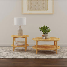Load image into Gallery viewer, Elliott - 2 Piece Round Coffee And End Table Set - Maple
