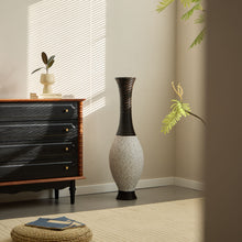 Load image into Gallery viewer, Tall Designer Floor Vase With Elegant 2 Tone