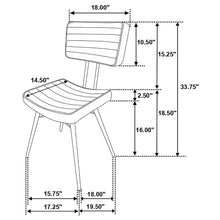 Load image into Gallery viewer, Molly - Upholstered Dining Chair (Set of 2) - Espresso