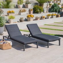 Load image into Gallery viewer, Modern Chaise Lounge With Wate Resistant Fabric Cushions