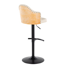 Load image into Gallery viewer, Ahoy - Contemporary Adjustable Barstool, Swivel With Rounded T Footrest (Set of 2)