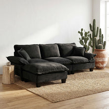 Load image into Gallery viewer, Modular Sectional Sofa With Movable Ottoman & Pillows