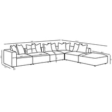 Load image into Gallery viewer, Colleen - 6 Piece Modular Sectional With Tight Seats - Terracotta