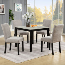 Load image into Gallery viewer, Modern 4 Person Dining Table Set With 4 Chairs