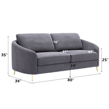 Load image into Gallery viewer, Sofa - Gray - Linen