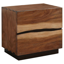 Load image into Gallery viewer, 2 Drawer Nightstand With Drawer - Brown