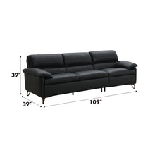 Load image into Gallery viewer, Eilene - Top Grain Leather Sofa - Black