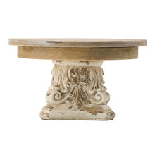 Load image into Gallery viewer, Cake Stand, Cake Plate With Magnesium Base - Cream / Brown