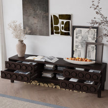 Load image into Gallery viewer, Media Console With 4 Drawers And Cable Management
