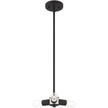 Load image into Gallery viewer, 5" Three Light Dimmable Chandelier With Shades - Black