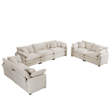 Load image into Gallery viewer, Elegant Oversized Sectional Sofa Set With Deep Seats And Flexible Layout