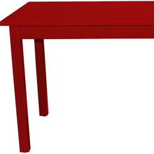 Load image into Gallery viewer, 48" Solid Wood Dining Table - Fire Engine Red