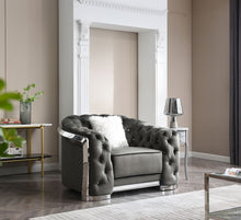 Load image into Gallery viewer, Sophisticated Accent Chair - Gray