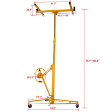 Load image into Gallery viewer, Heavy Duty Drywall Lift Panel Hoist With Adjustable Height And Safety Features