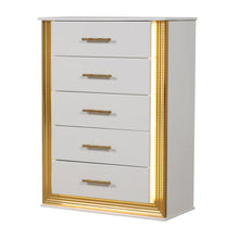 Load image into Gallery viewer, Obsession - 5 Drawer LED Chest - White