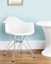 Load image into Gallery viewer, Heavy Duty Plastic Dining Arm Chair - White
