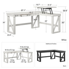Load image into Gallery viewer, Crestwood - Lift Top L Desk - Black