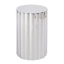 Load image into Gallery viewer, 18" Stainless Steel Block End Table - Silver