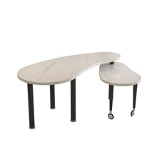Load image into Gallery viewer, Rotatable Cocktail Table With Solid Legs, 360 Degree Rotating