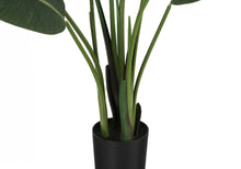 Load image into Gallery viewer, 60" Tall, Artificial Plant, Bird Of Paradise Tree, Indoor, Faux, Fake, Floor, Greenery, Potted, Decorative - Green / Black