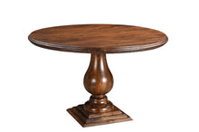 Load image into Gallery viewer, 48" Solid Wood Pedestal Base Round Top Dining Room Table - Brown