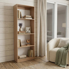 Load image into Gallery viewer, Four Tier Bookcase - Natural