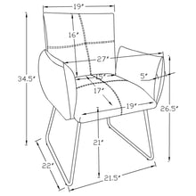Load image into Gallery viewer, Donica - Upholstered Dining Arm Chair (Set of 2) - Light Gray