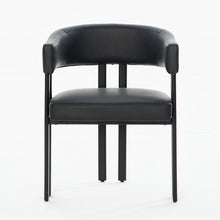 Load image into Gallery viewer, Modern Dining Upholstered Barrel Chair With Curved Back And Armrests