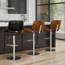 Load image into Gallery viewer, Dixie - Adjustable Swivel Bar Stool - Black