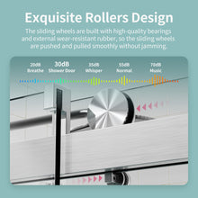 Load image into Gallery viewer, Frameless Single Sliding Soft Close Shower Doors, 3 / 8" Tempered Glass Reversible Installatio