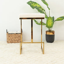 Load image into Gallery viewer, Joel - Mid Century Modern Luxury Upholstered Stool