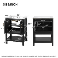 Load image into Gallery viewer, Modern Bathroom Vanity With Elegant Twill Design