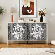 Load image into Gallery viewer, Modern Storage Cabinet With 4 Doors & Adjustable Shelves