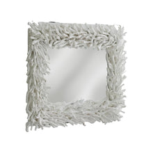 Load image into Gallery viewer, 28" Rattan Framed Accent Mirror - White