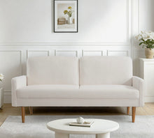 Load image into Gallery viewer, Sofa, European Style With Sleek Design, Modern & Vintage Flair, Upholstered 3 Seater Couch