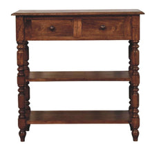 Load image into Gallery viewer, End Table With Two Drawers Two Shelves - Brown