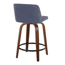 Load image into Gallery viewer, Toriano - Mid Century Modern, Fixed Height Counter Stool & Swivel And Round Footrest (Set of 2)