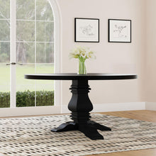 Load image into Gallery viewer, Allende - Round Dining Pedestal Table With Carved Base - Black